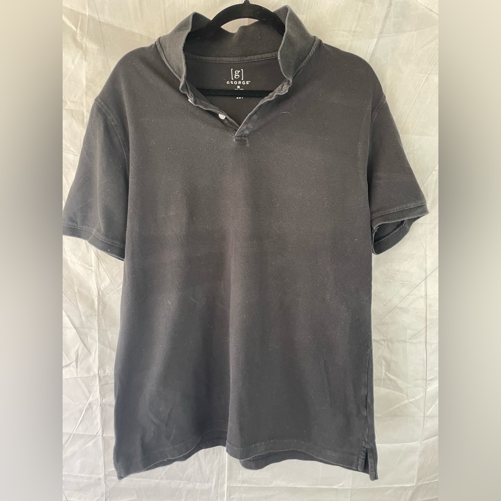Black collared shirt